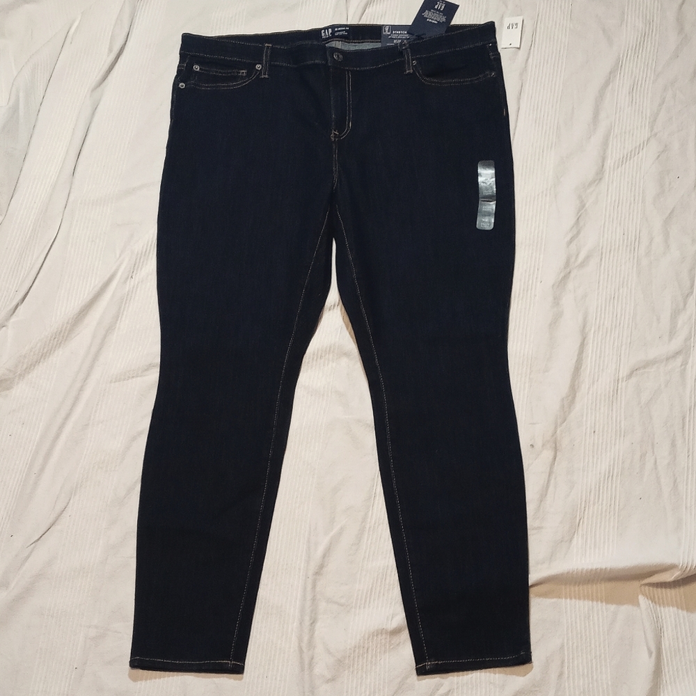 NWT 2019 GAP LEGGING JEANS WOMENS 35 PLUS SIZE 20 R MID RISE JEGGINGS MID RISE